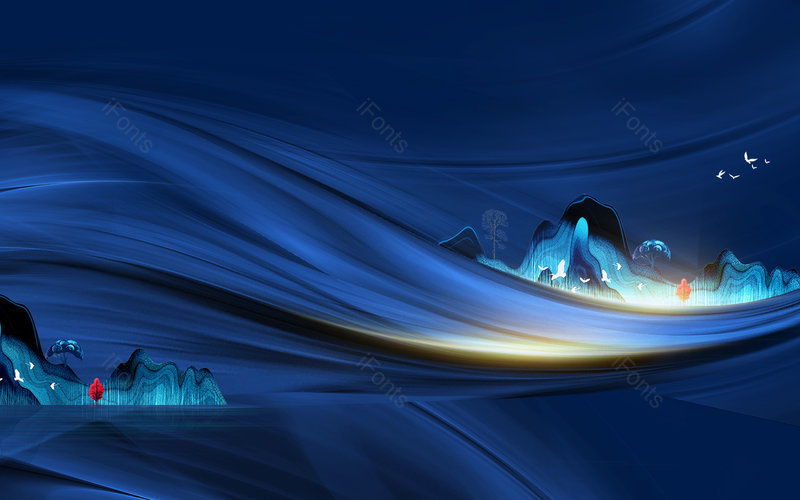 蓝色复古高端大气商务创意背景 ,插画/手绘图,插画/手绘图库,插画/手绘图下载,插画/手绘